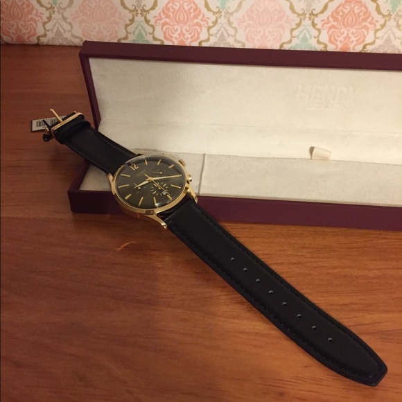Henry Other - Henry London watch with black leather band. NWT
